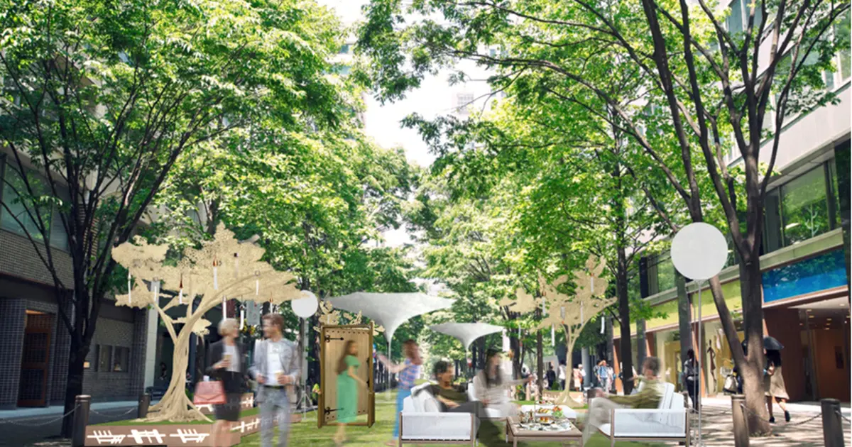 今年も丸の内仲通りに公園が出現 Marunouchi Street Park 開催 Holiday ホリデー