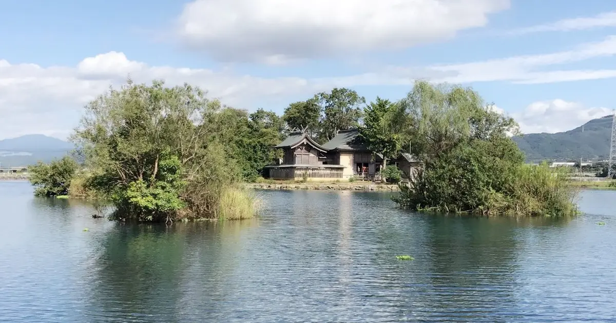 熊本の写真。浮島神社（カップル&夫婦のための） - グラフィック