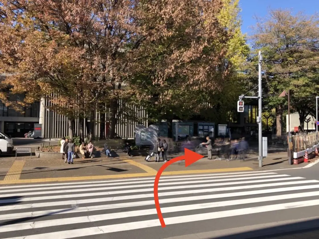 JR上野駅前の横断歩道
