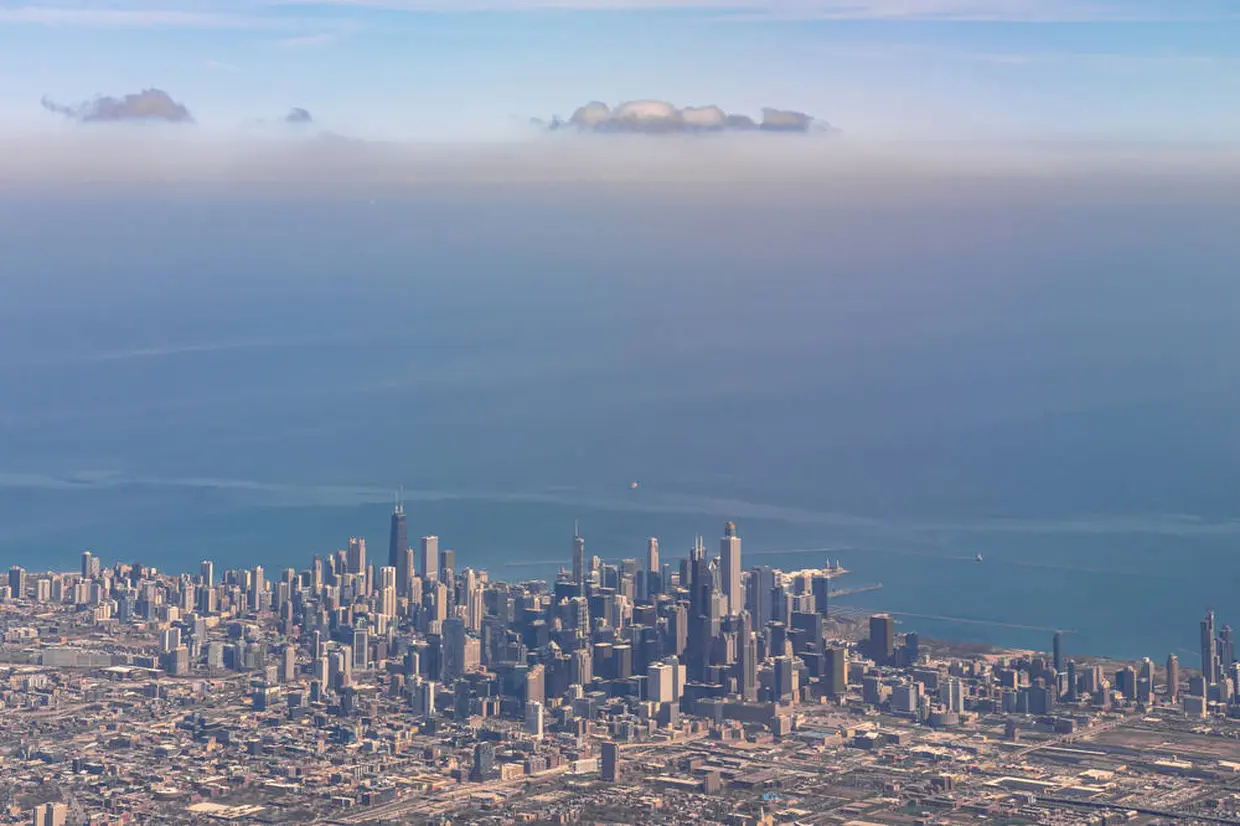 空からのシカゴ