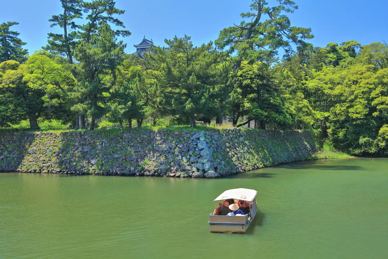 松江城の堀