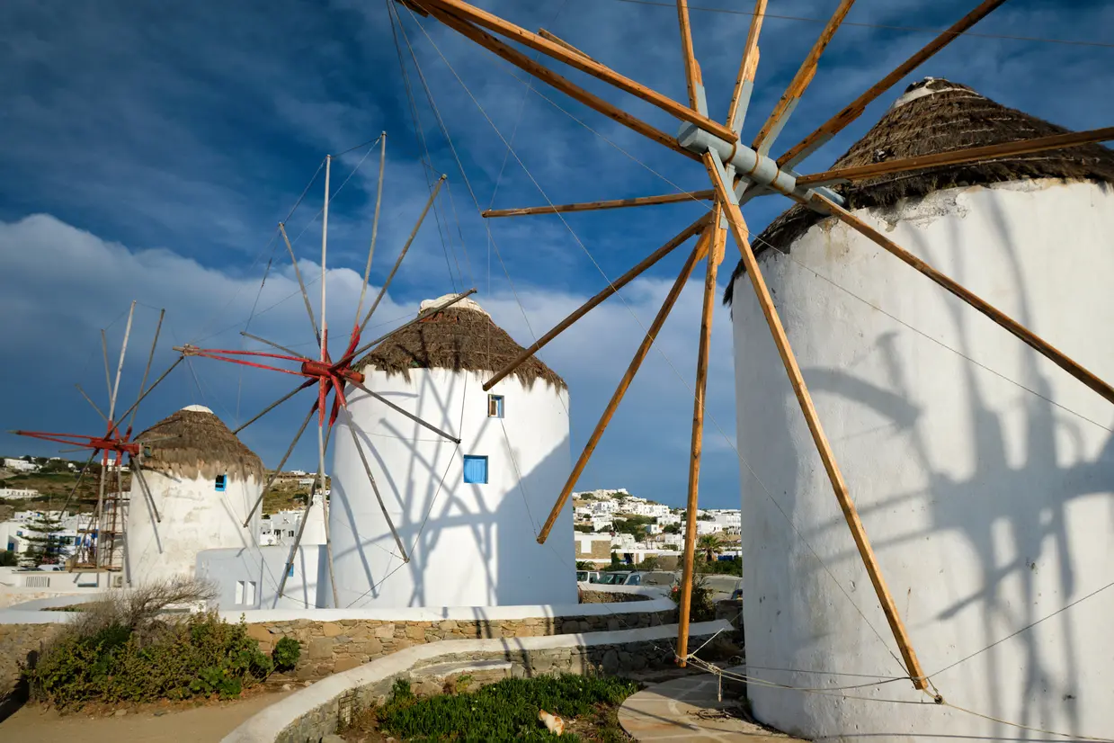 ミコノス島の風車