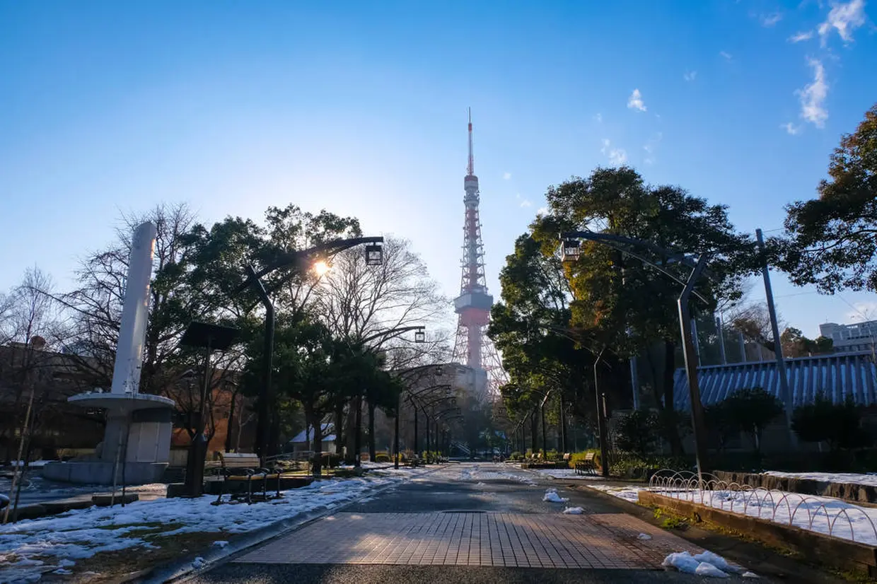 芝公園から撮った東京タワー