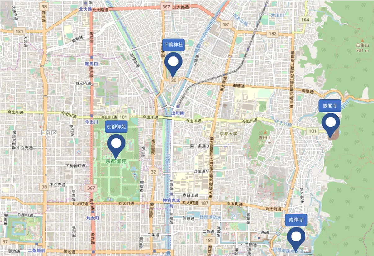 京都府のおでかけ 観光マップ 地図から名所や周辺おすすめ情報を探そう Holiday ホリデー