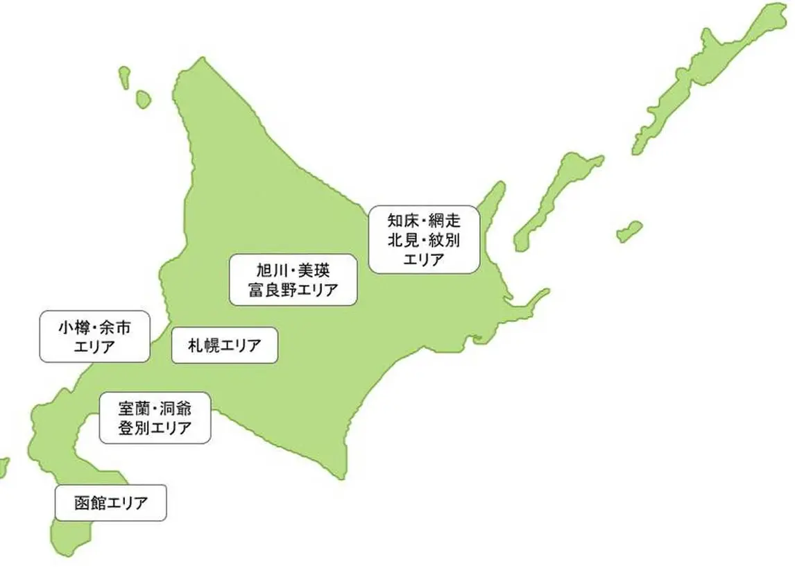 最も検索された 北海道 イラストマップ