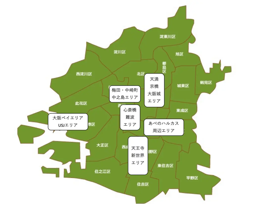 大阪府のおでかけ 観光マップ 地図から名所や周辺おすすめ情報を探