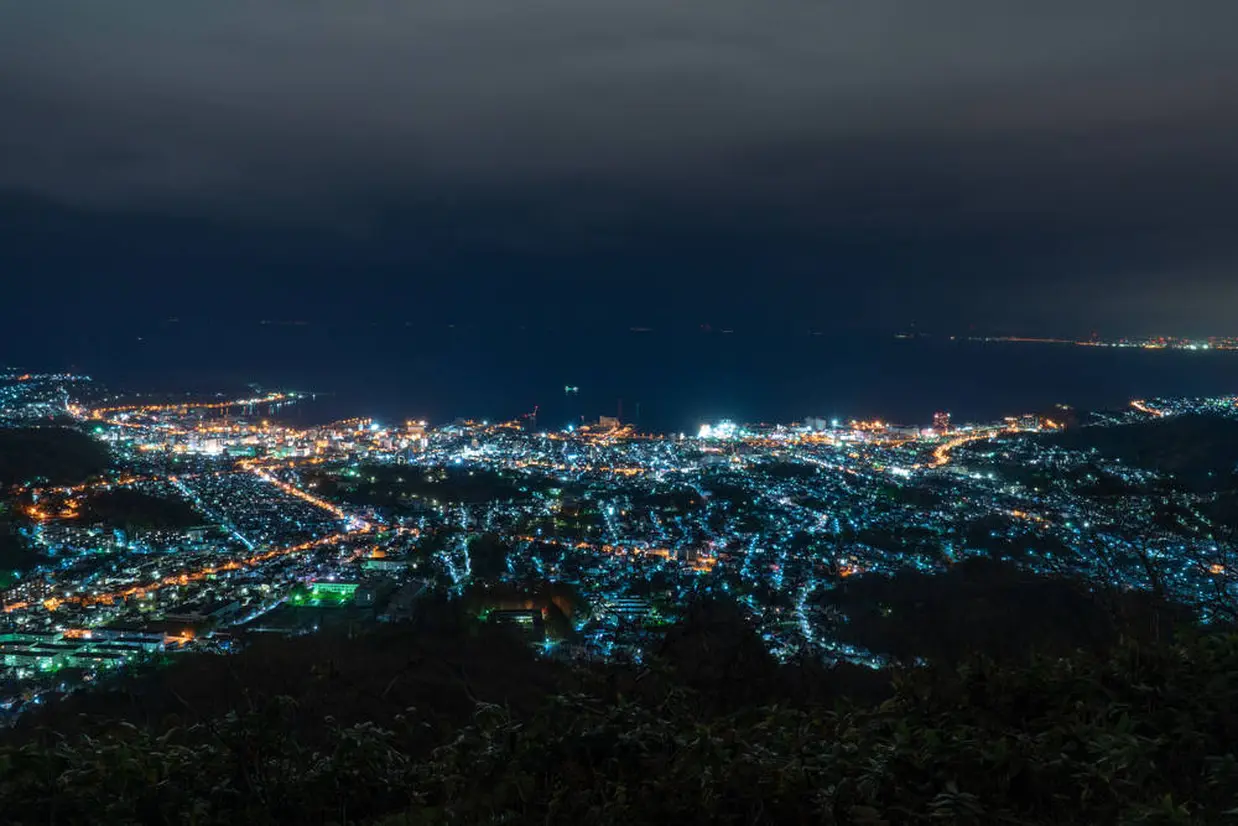 Night view of Otaru