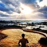 不老不死温泉海辺の露天風呂
