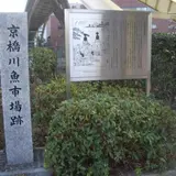 京橋川魚市場跡碑