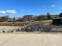 荒神橋近くの飛石の写真・動画_image_488188