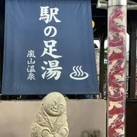 嵐山温泉 駅の足湯の写真・動画_image_699959