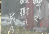 氷川神社裏参道の芭蕉句碑の写真・動画_image_132553