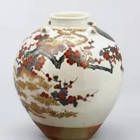 「重要文化財　色絵月梅図茶壺」仁清　江戸時代・17世紀