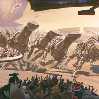 Running of the Six Drgxx (C)Syd Mead, Inc