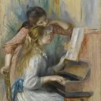 オーギュスト・ルノワール《ピアノを弾く少女たち》1892年頃 116×81cm Photo (c) RMN-Grand Palais (musée de l’Orangerie)／Franck Raux／distributed by AMF