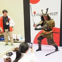 前回の「甲冑の着装体験」 イメージ