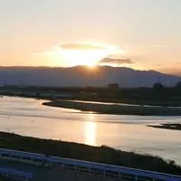 長良川堤防から見た伊吹山の写真・動画_image_59332
