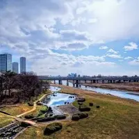 二子玉川 多摩川の河川敷の写真・動画_image_261047
