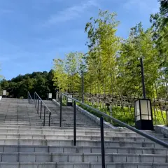 長門湯本温泉 竹林の階段