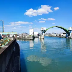 落合上渡船場（千島側)