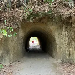 中田地区の素掘り隧道（手彫りトンネル）