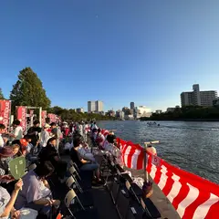 天神祭奉拝桟敷船停泊桟橋
