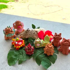 シーサー体験　琉球窯