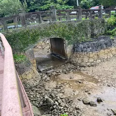おんなの駅のウッドデッキ