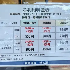 岩城温泉 港の湯