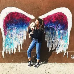 Global Angel Wings Project mural by Colette Miller
