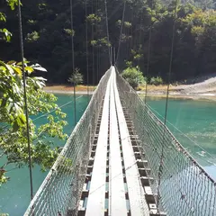 雨畑の吊橋