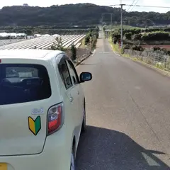 加部島の一本道