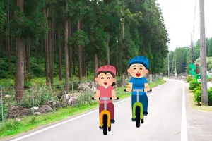 越知川名水ポイントと田園風景を駆け巡る自転車下りの旅