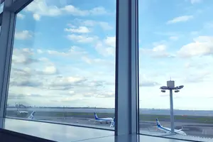 蒲田→品川で用事をすませたら、羽田空港の展望cafeでホッとひといき