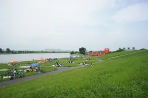 自転車で赤羽・岩淵水門へ！河原で珈琲を淹れる！
