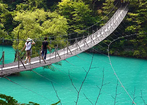 寸又峡🩵夢の吊り橋