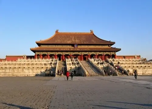 週末北京 紫禁城の夕日