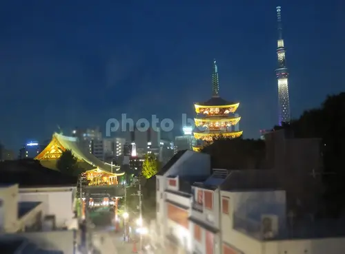【東京都】浅草の御朱印と夜の浅草寺