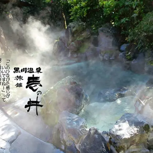 黒川温泉 旅館 壱の井 湯の華の浮く硫黄温泉