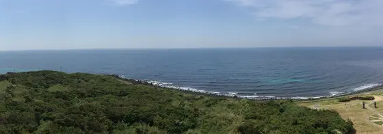 角島灯台頂上からのオーシャンビュー