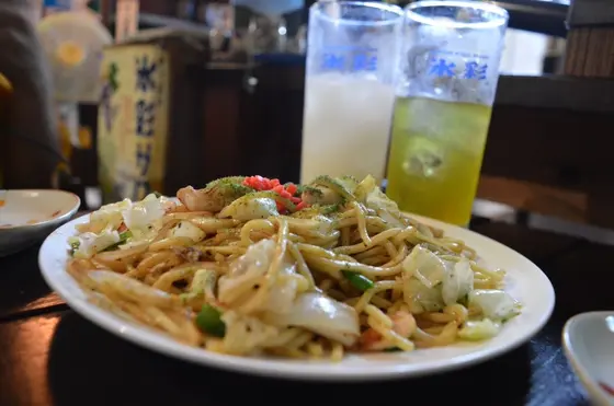 名物の塩焼きそば