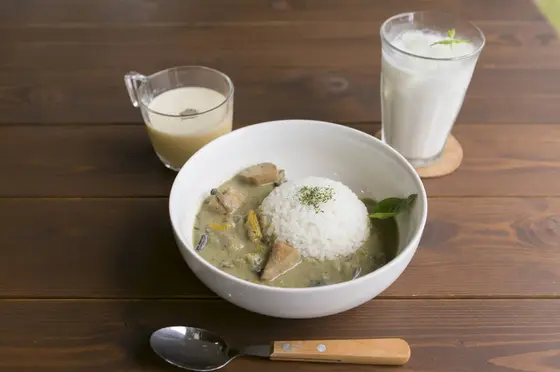 Thai style green curry