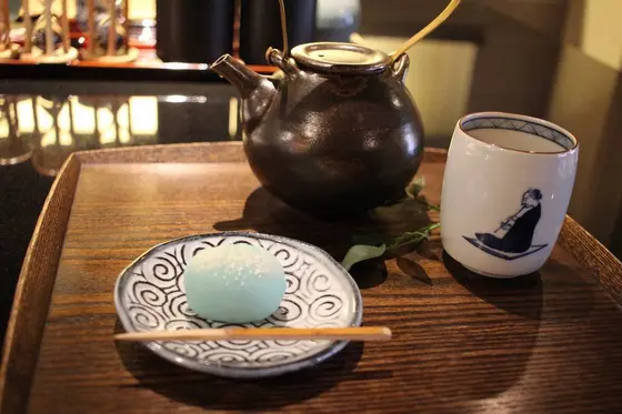和菓子とお茶のセット