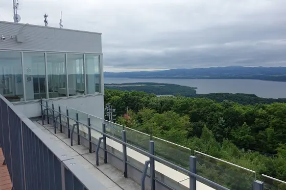展望テラスが気持ちイイ