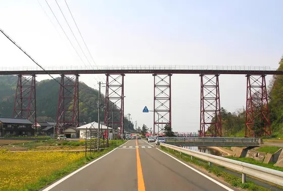 旧餘部鉄橋の風景