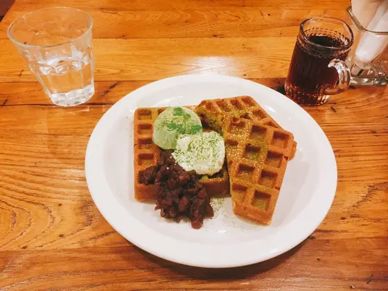 抹茶ワッフル