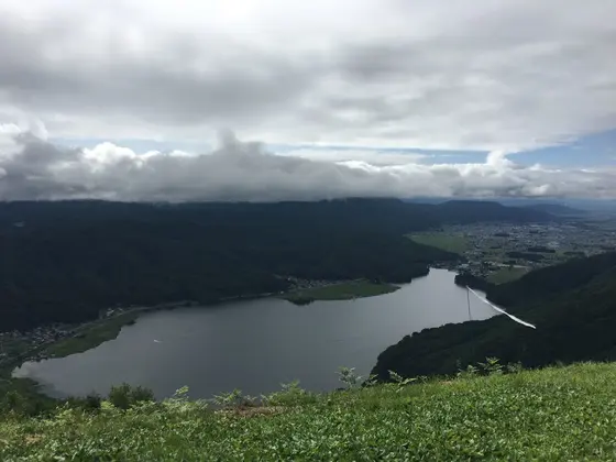 木崎湖 in 小熊山