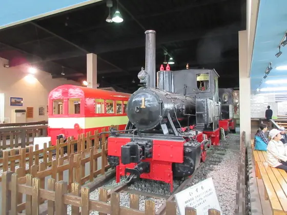 蒸気機関車ＳＬなど車両展示