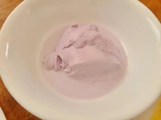 紫芋のプリン