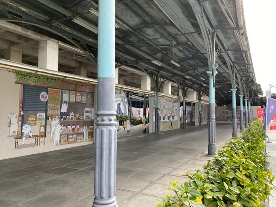 旧台鉄台中車站(駅)のプラットフォーム